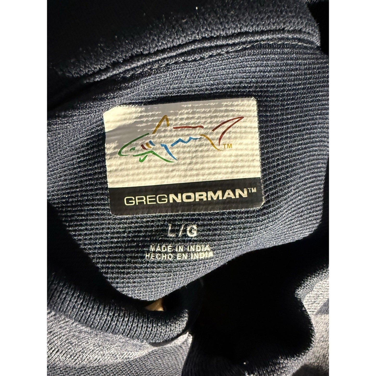 Greg Norman Golf 1/4 Zip Pullover Mens Large Gray Sweater Mock Neck Performance