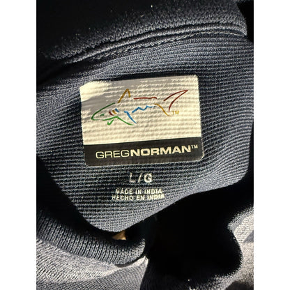 Greg Norman Golf 1/4 Zip Pullover Mens Large Gray Sweater Mock Neck Performance