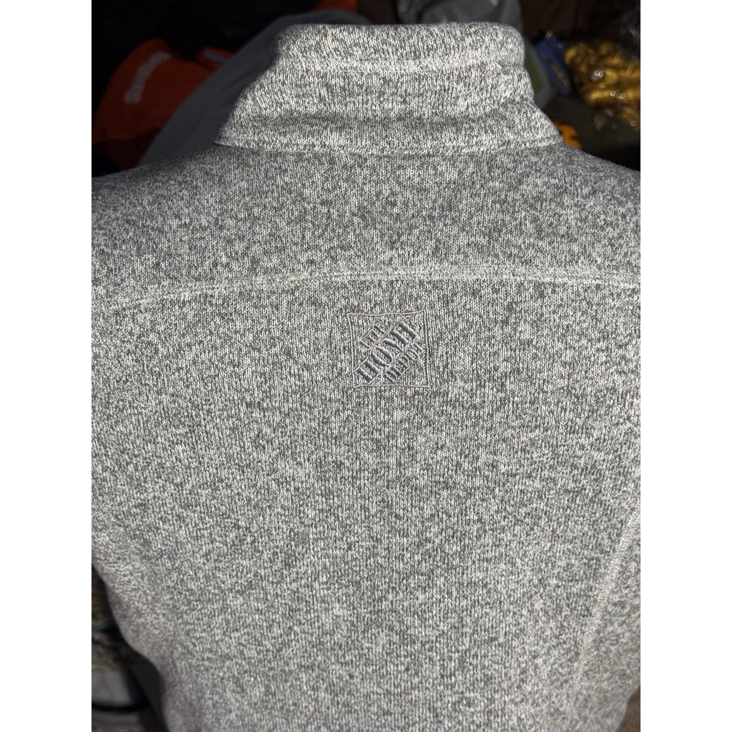 Patagonia Women’s Better Sweater Fleece Vest Gray Large Home Depot Logo NWT