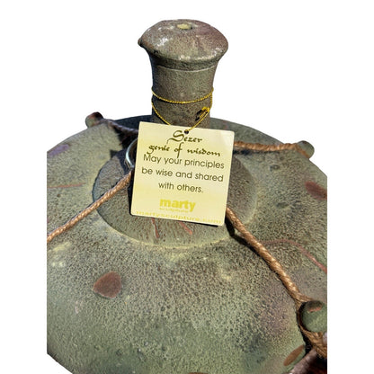 Marty Sculpture Sezer Genie of Wisdom Ceramic Lamp 2001 VT Pottery Signed RARE