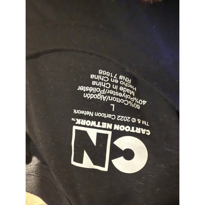 Cartoon Network 2022 Graphic T-Shirt Large Black Johnny Bravo Ed Edd Eddy