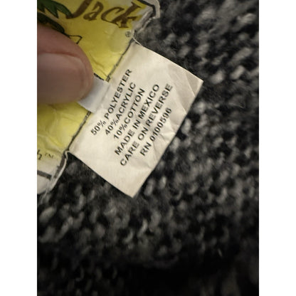 Iguana Jack Baja Hoodie Mexico Pullover Men’s L Purple Gray Striped Drug Rug