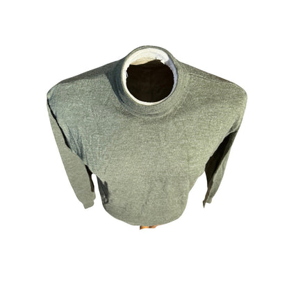 Murano Italia Men’s Medium Green Turtleneck Sweater Wool Blend Made in Italy