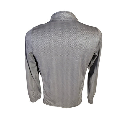 Vansport Women’s Full Zip Jacket Medium Black Herringbone Knit USA Logo