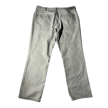 Duluth Trading Co 40x34 Gray Cotton Work Pants Heavy Duty Canvas Utility