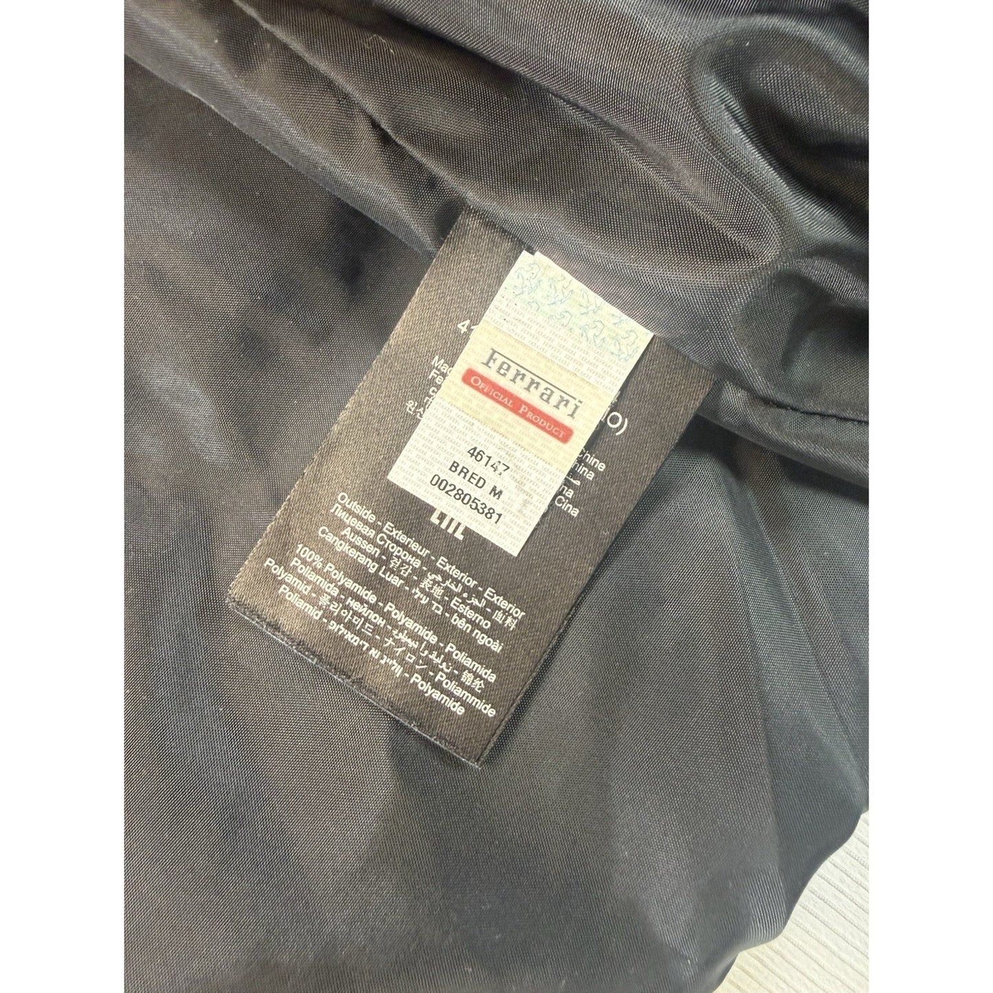 Ferrari Scuderia Real Down Puffer Jacket Red NWT Men’s Full Zip Medium