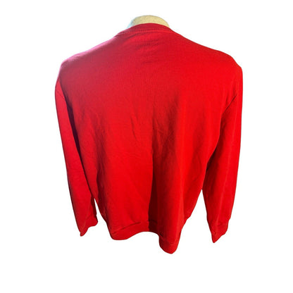 Celebrate Together Christmas Sweater XL Red Santa “Nothing For You” Funny 255