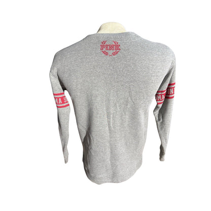 Victoria’s Secret PINK OU Sooners Gray Long Sleeve Sweatshirt XS