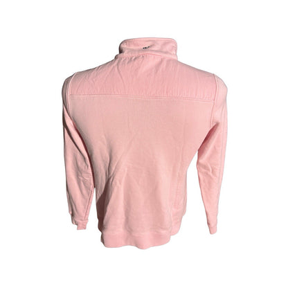 Vineyard Vines Women’s Shirt Pullover Pink Quarter Zip Whale Logo Sz Small