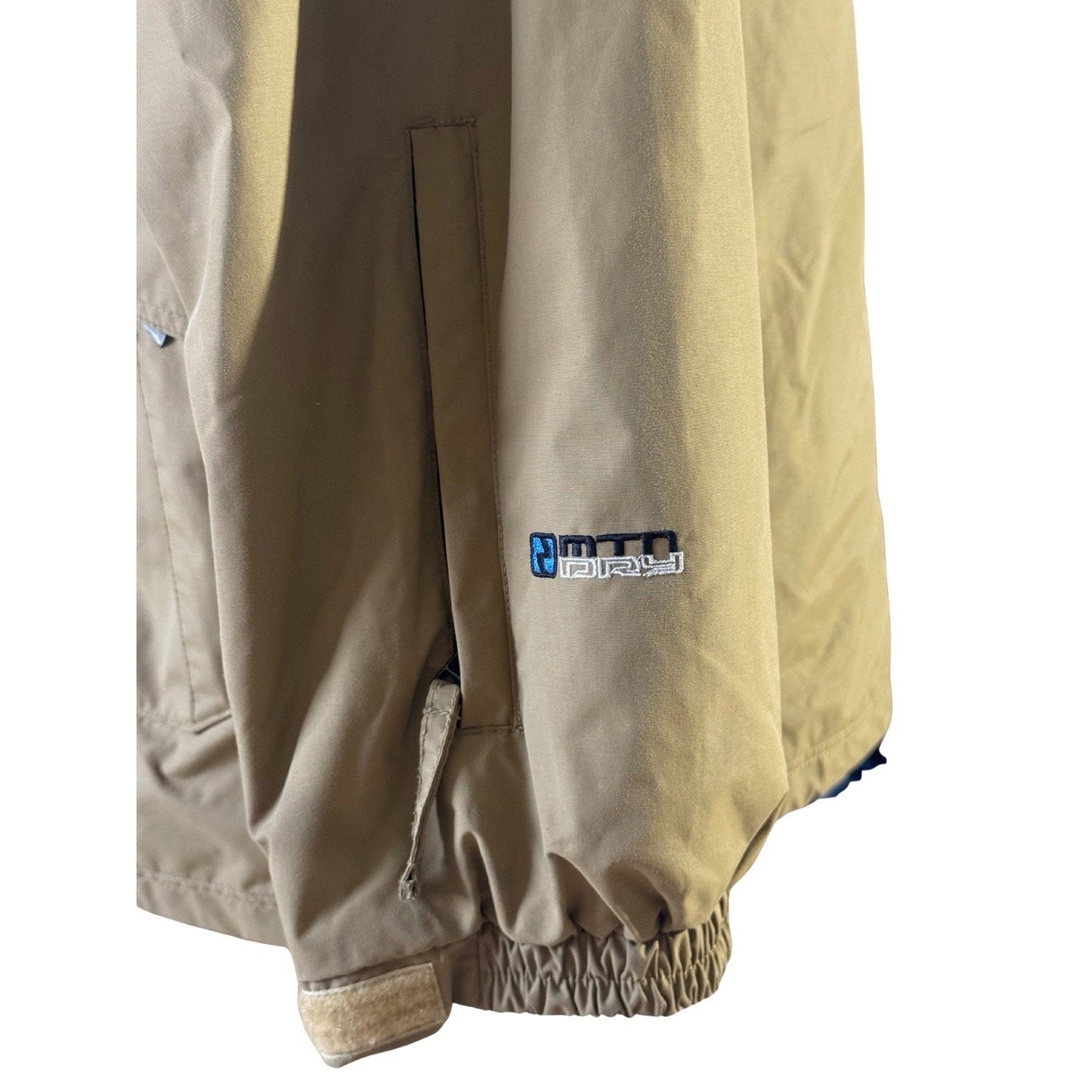 Ride Snowboards MTN Dry Jacket Men’s XL Brown Waterproof Hooded Ski Coat