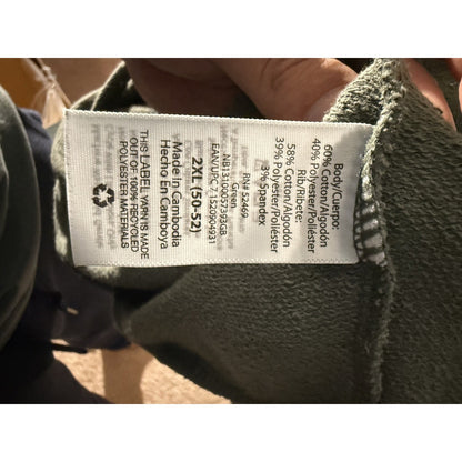 No Boundaries Men's Hoodie with Short Sleeves Green Size 2XL (50-52)