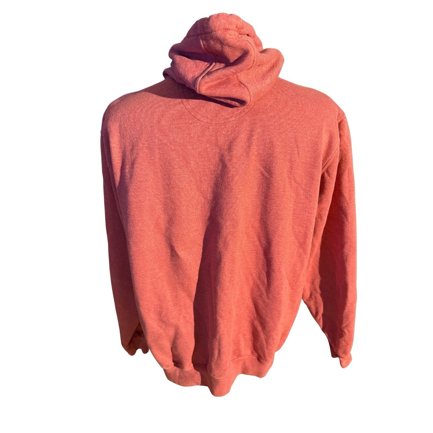 Carhartt Original Fit Hoodie Red Graphic Sleeve Logo Sweatshirt Size