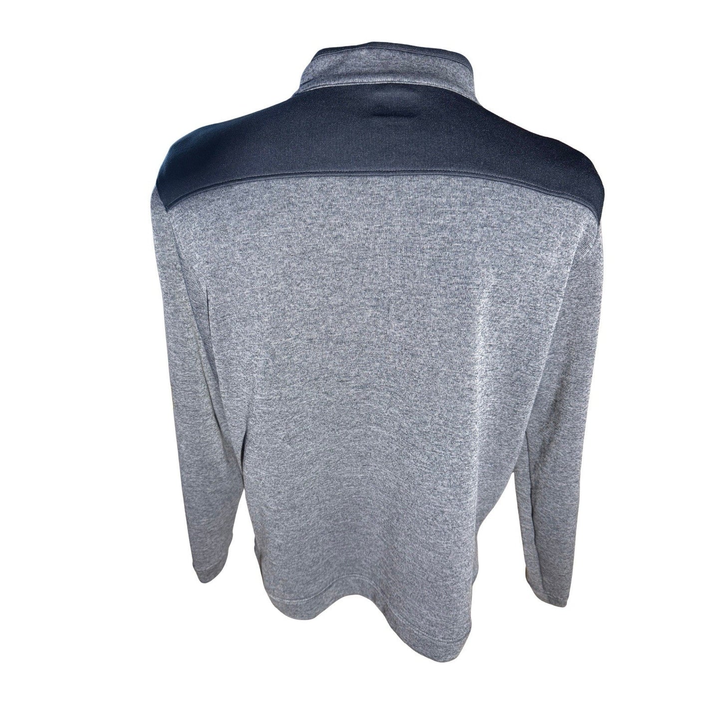 Greg Norman Golf 1/4 Zip Pullover Mens Large Gray Sweater Mock Neck Performance