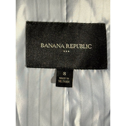 Banana Republic Women’s Blue Blazer Jacket Size 8 Tailored One Button