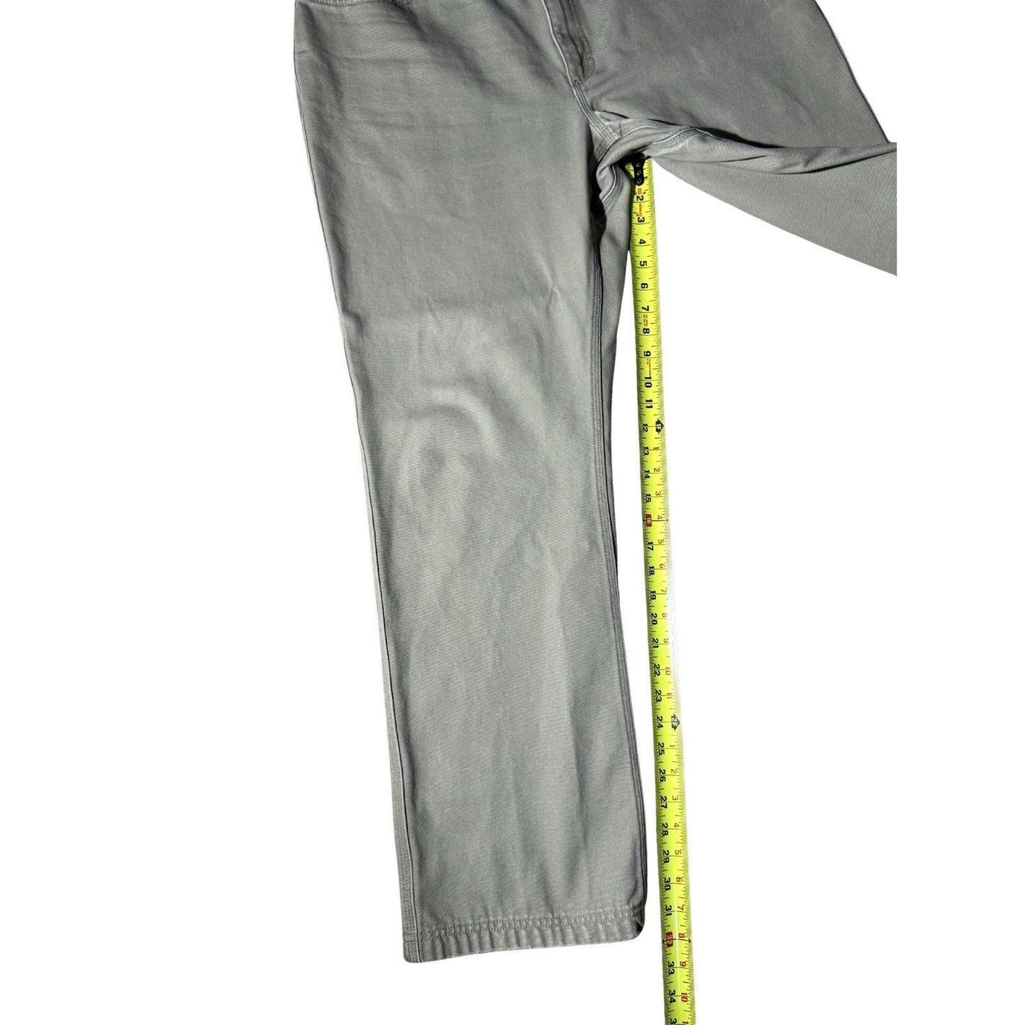 Duluth Trading Co 40x34 Gray Cotton Work Pants Heavy Duty Canvas Utility