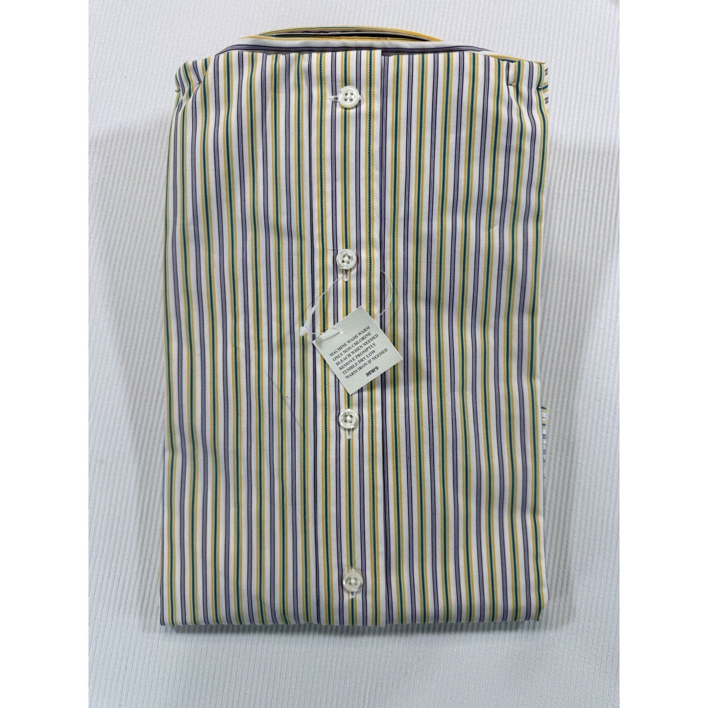 Ralph Lauren Classic Fit Dress Shirt 17.5 34 Stripe Button Down NWT