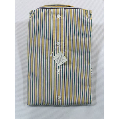 Ralph Lauren Classic Fit Dress Shirt 17.5 34 Stripe Button Down NWT