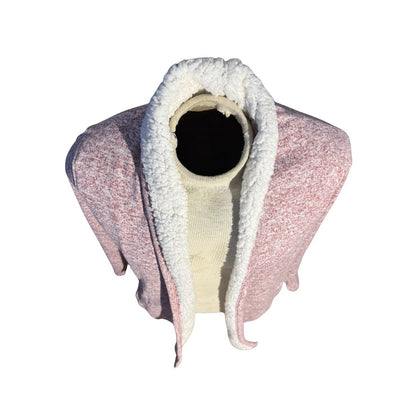 Canada Weathergear Sherpa Lined Cardigan Pink White Open Front Women’s Large