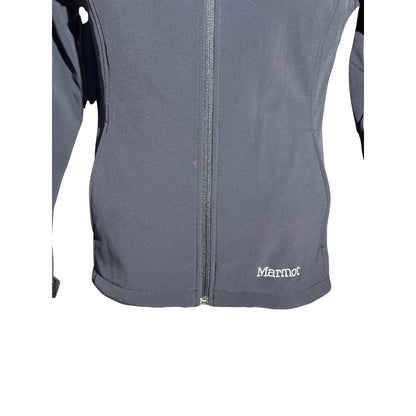 Marmot Softshell Jacket Men M Black Full Zip Wind Resistant Outdoor Hiking Coat