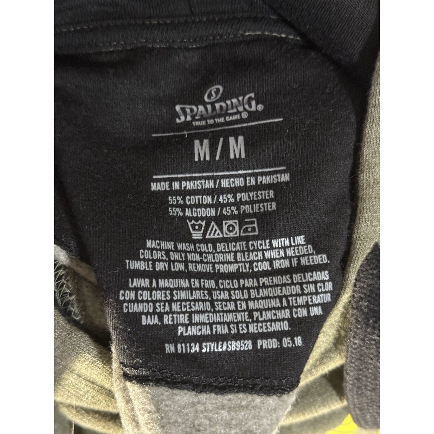 Spalding Hoodie M Social Distancing Champ Bigfoot Sasquatch Graphic Green