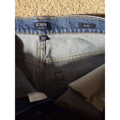 J Crew Jeans Mens 30x31 Blue Flex Skinny Fit Stretch Denim Medium Wash Pants