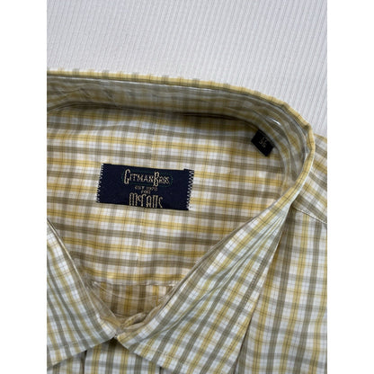 Vintage Gitman Bros McCalls Check Dress Shirt 17 35 Made USA