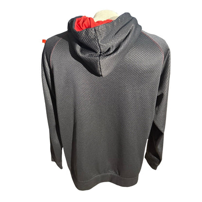 Marvel Mens Hoodie Size L Black & Red Deadpool Kangaroo Pocket Long Sleeve