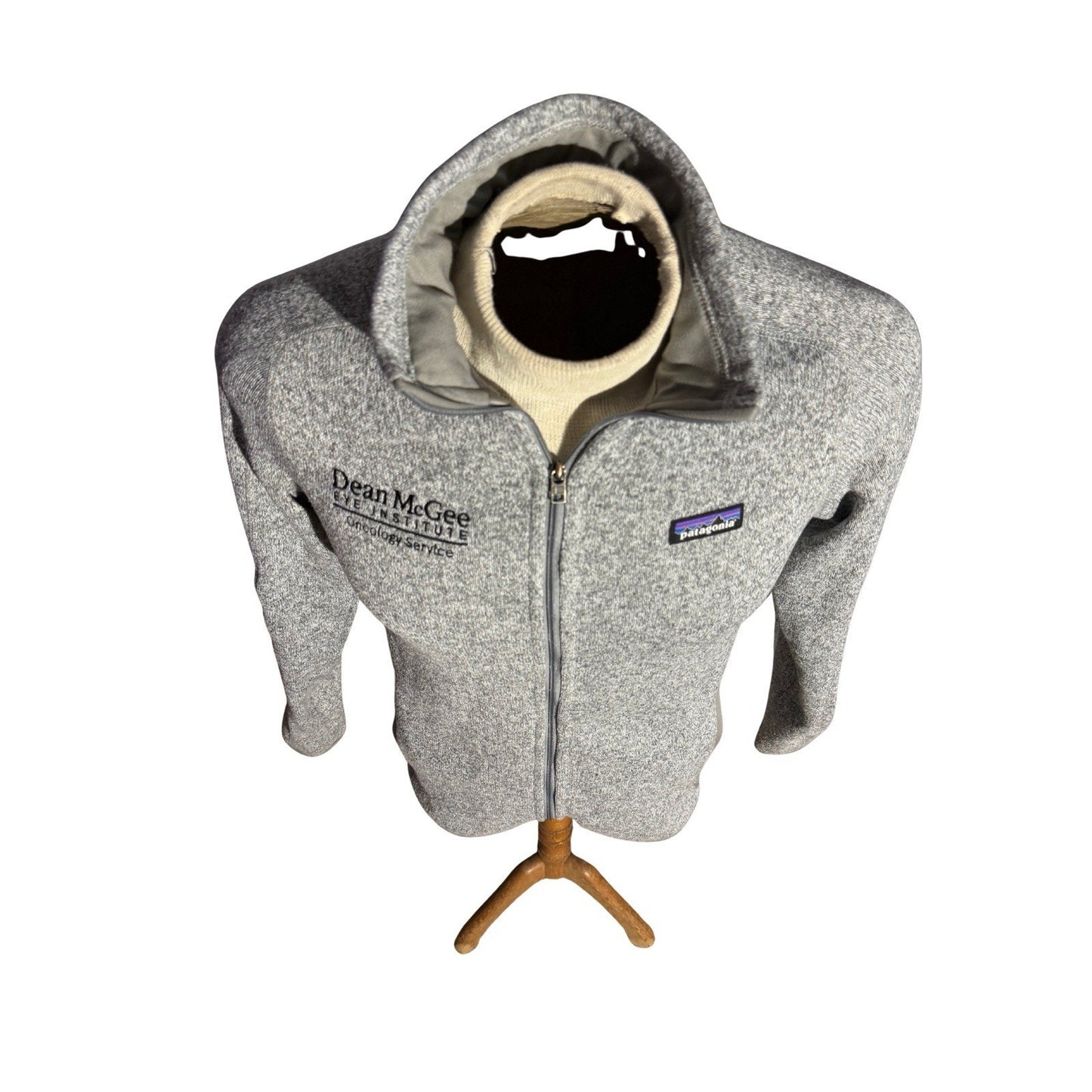 Patagonia Women’s Better Sweater Fleece Jacket Gray M Embroidered Dean McGee