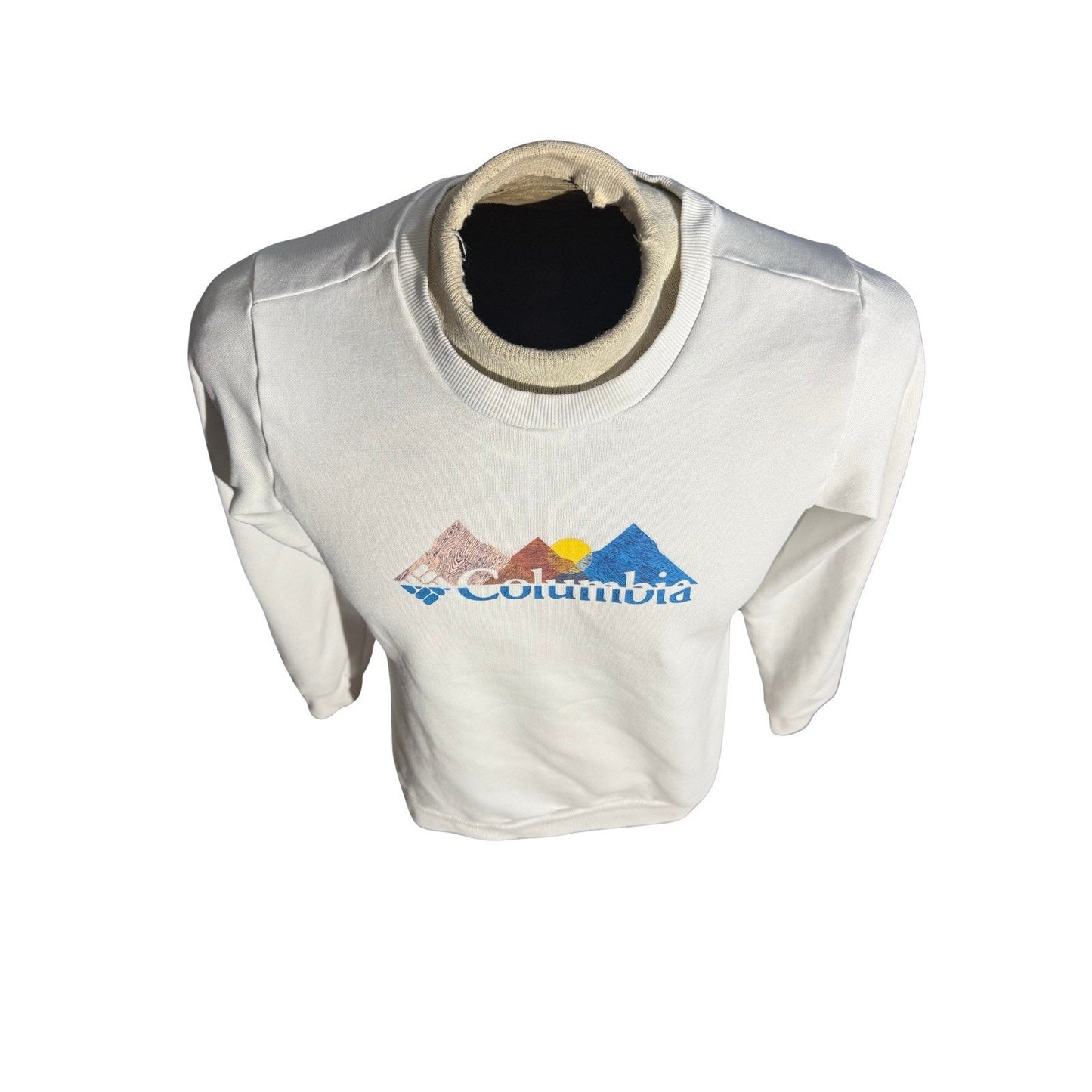 Columbia Sportswear Women’s Mountain Logo Crewneck Sweatshirt White M