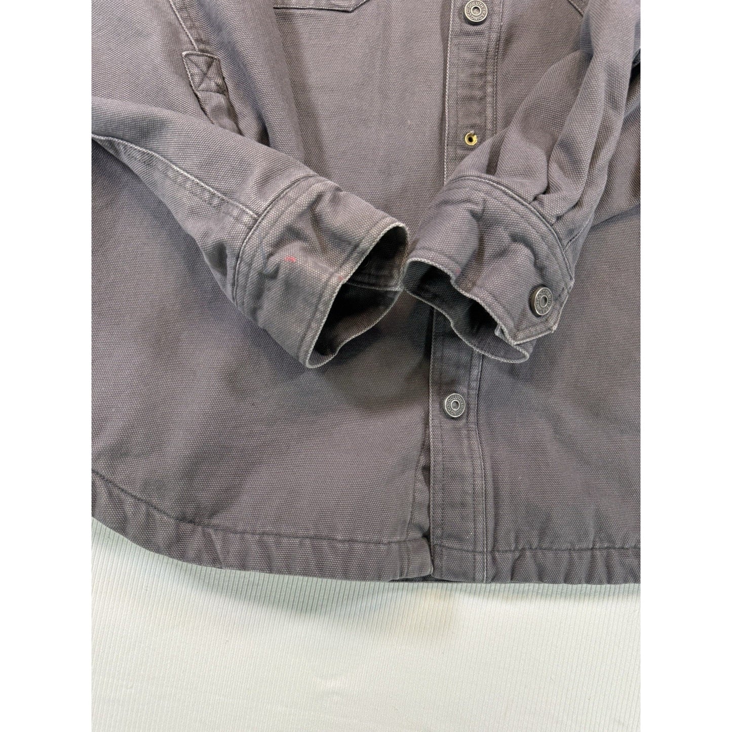 Duluth Trading Co Heavyweight Canvas Lined Work Shirt Jacket Men’s L