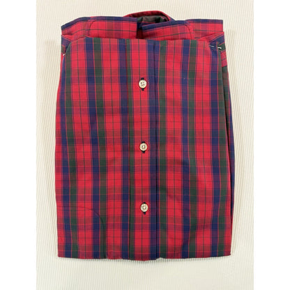 Vintage Gitman Bros for McCalls Tartan Plaid Button Down Shirt L USA