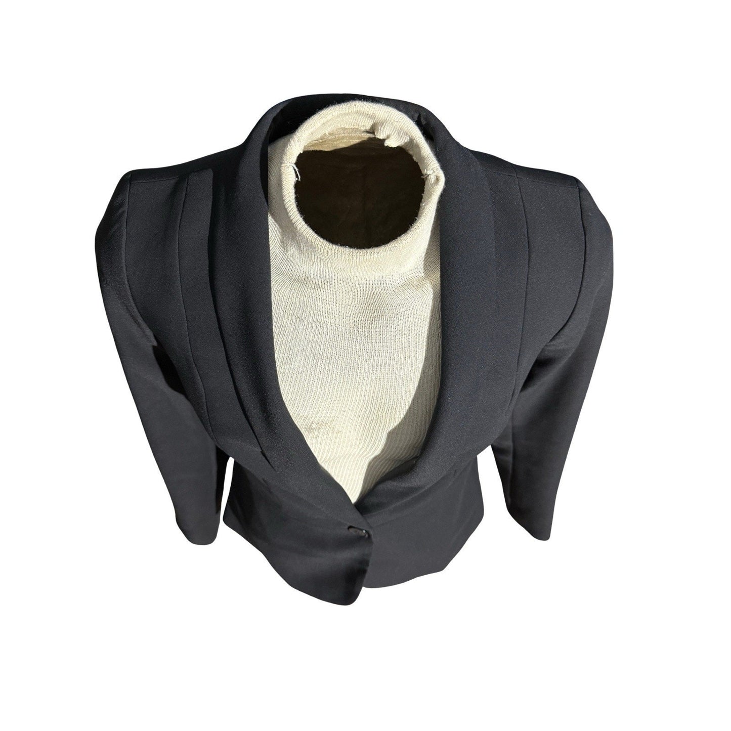 Talbots Black Blazer Jacket Size 2 Women’s One Button Shawl Collar Lined