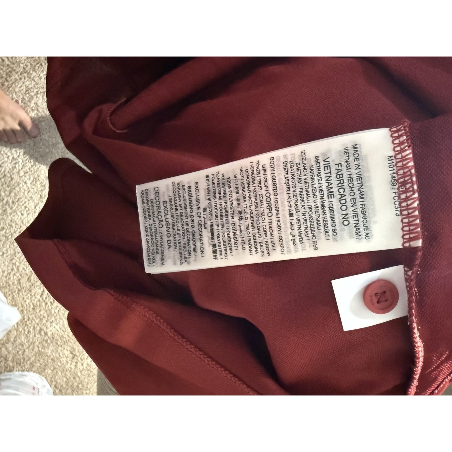 Nike Jordan Oklahoma Sooners Dri-Fit Polo Shirt Red Striped Men’s XL OU Golf