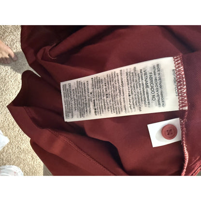 Nike Jordan Oklahoma Sooners Dri-Fit Polo Shirt Red Striped Men’s XL OU Golf