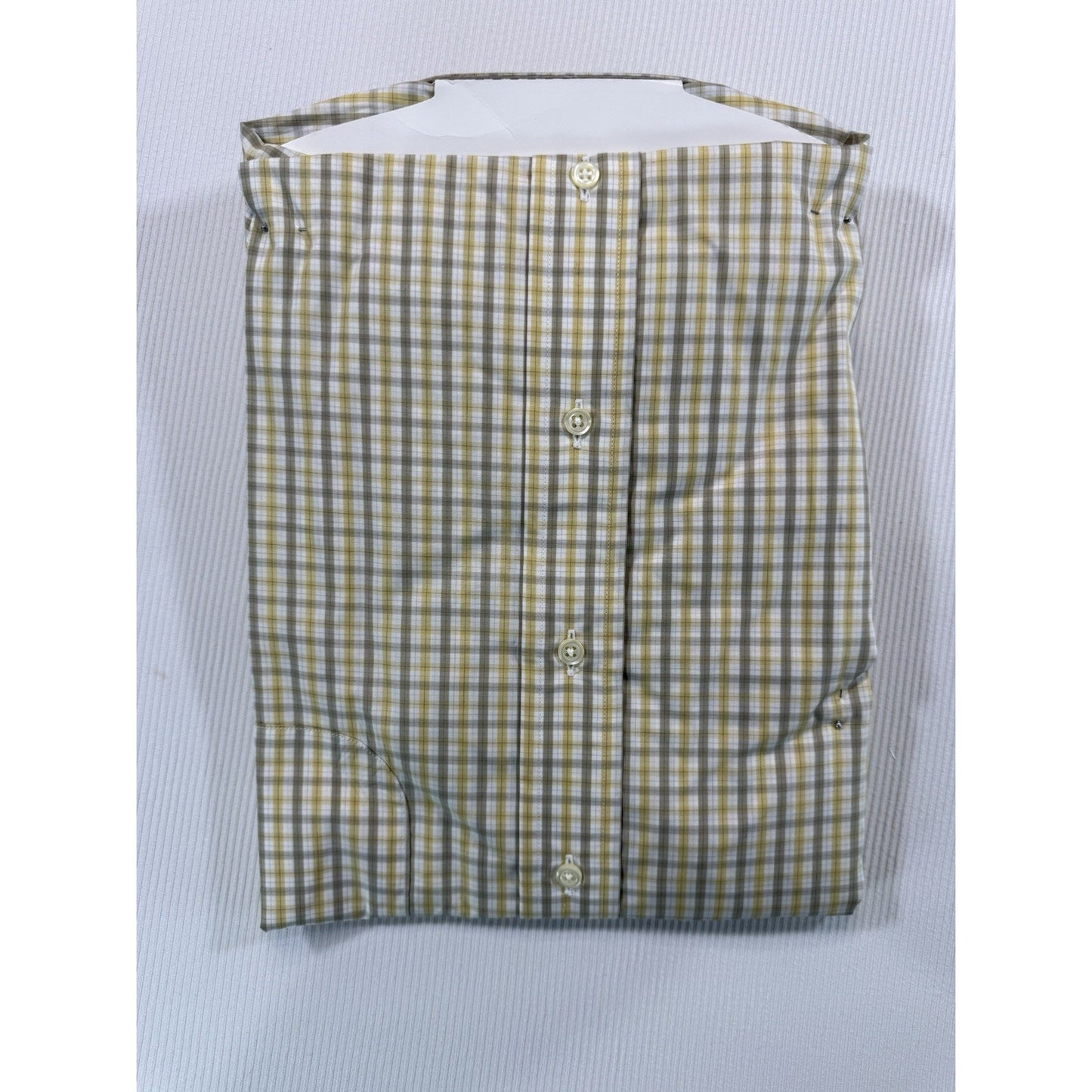 Vintage Gitman Bros McCalls Check Dress Shirt 17 35 Made USA