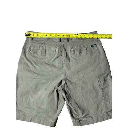 Columbia Men’s Shorts 35W Gray OMNI-SHADE Cotton Stretch Outdoor Hiking Casual