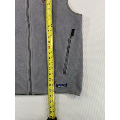 Patagonia Synchilla Fleece Vest Gray Men’s Medium Full Zip IMAP Logo