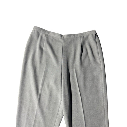 Alfred Dunner Swan Lake Pants Women’s 14P Gray Pull-On Elastic Waist New