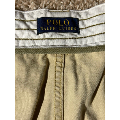 Polo Ralph Lauren Men’s Cargo Shorts 38 Khaki Beige 100% Cotton Utility Pockets