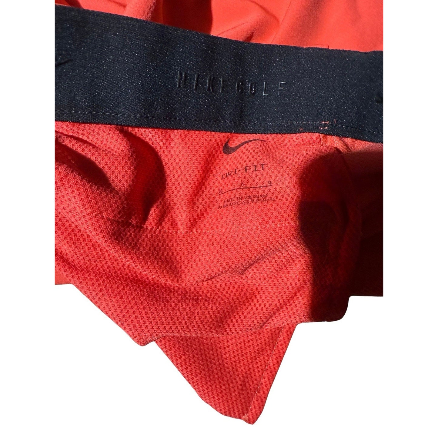 Nike Golf Men’s Shorts 33 Red Dri-FIT Stretch Performance 10 Inseam