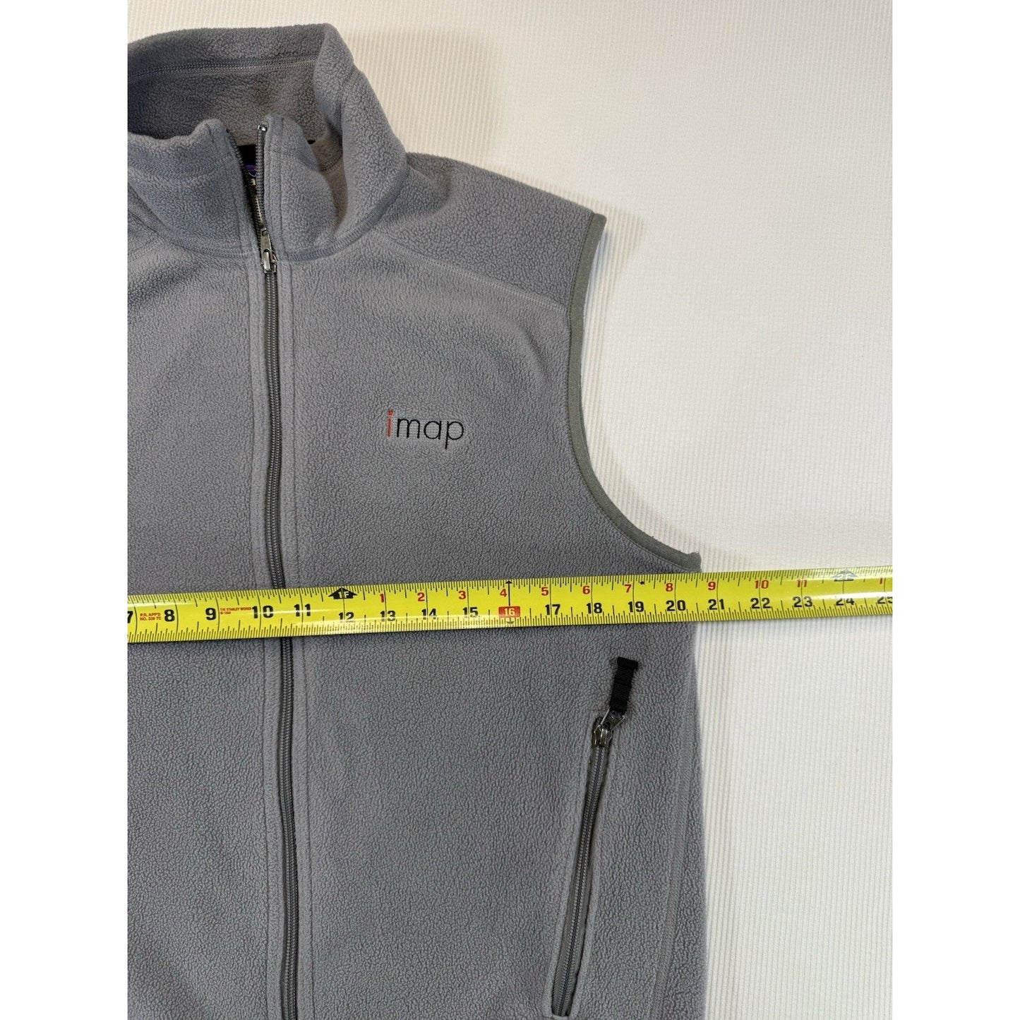 Patagonia Synchilla Fleece Vest Gray Men’s Medium Full Zip IMAP Logo