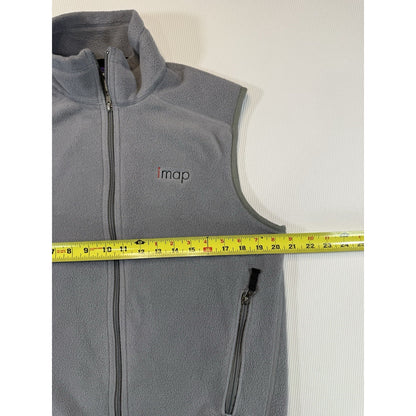 Patagonia Synchilla Fleece Vest Gray Men’s Medium Full Zip IMAP Logo