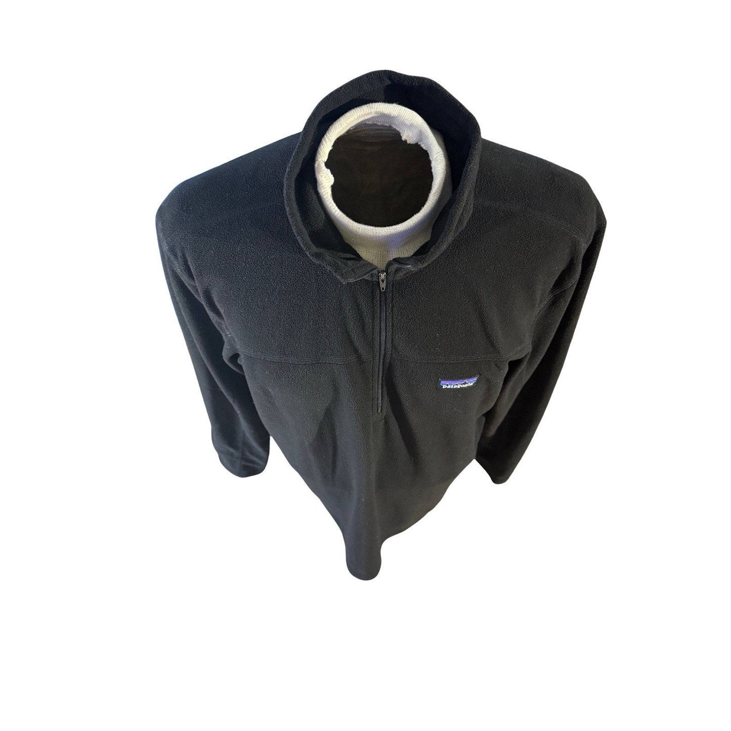 Patagonia Men’s XL Black 1/4 Zip Fleece Pullover Made in El Salvador