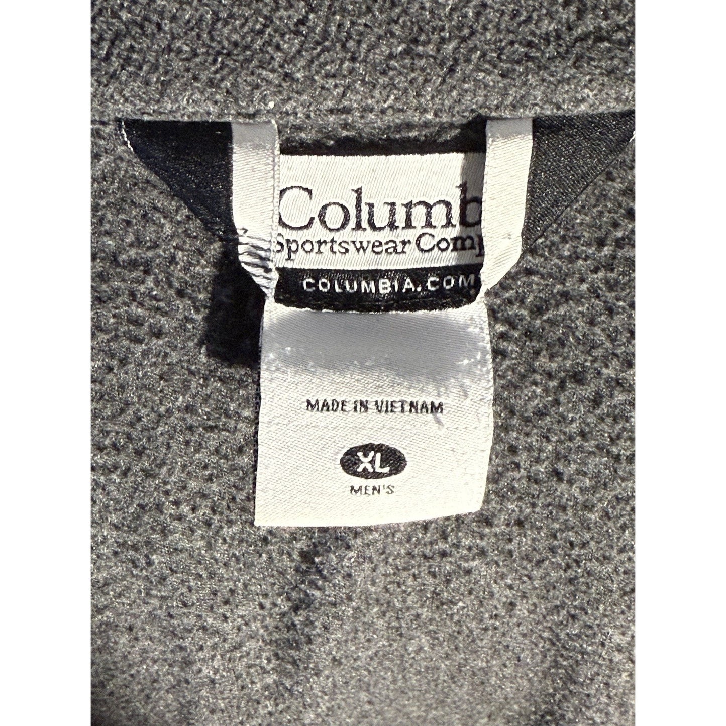 Columbia Full Zip Fleece Jacket Men’s XL Gray Soft Warm Lightweight