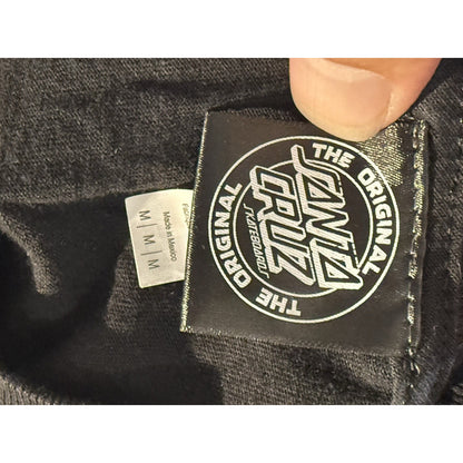 Santa Cruz Skateboards Black Logo Long Sleeve Shirt Tee Medium