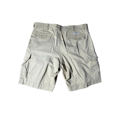 Polo Ralph Lauren Men’s Cargo Shorts 38 Khaki Beige 100% Cotton Utility Pockets