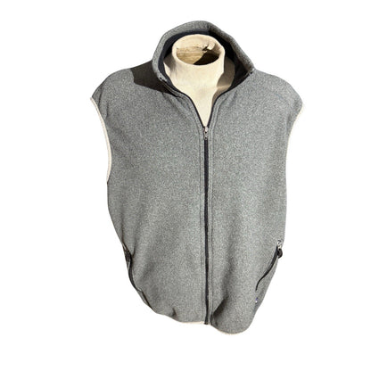 Patagonia Synchilla Men’s XXL Gray Fleece Vest Full Zip Made in Mexico