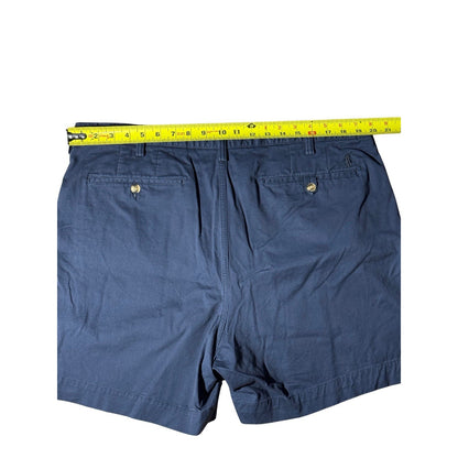 Polo Ralph Lauren Men’s Chino Shorts 38 Navy Blue Stretch Classic Fit Flat Front