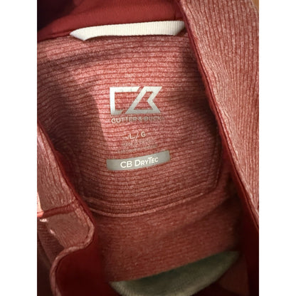 Cutter & Buck Kansas City Chiefs Quarter Zip Pullover Men’s L Red CB DryTec