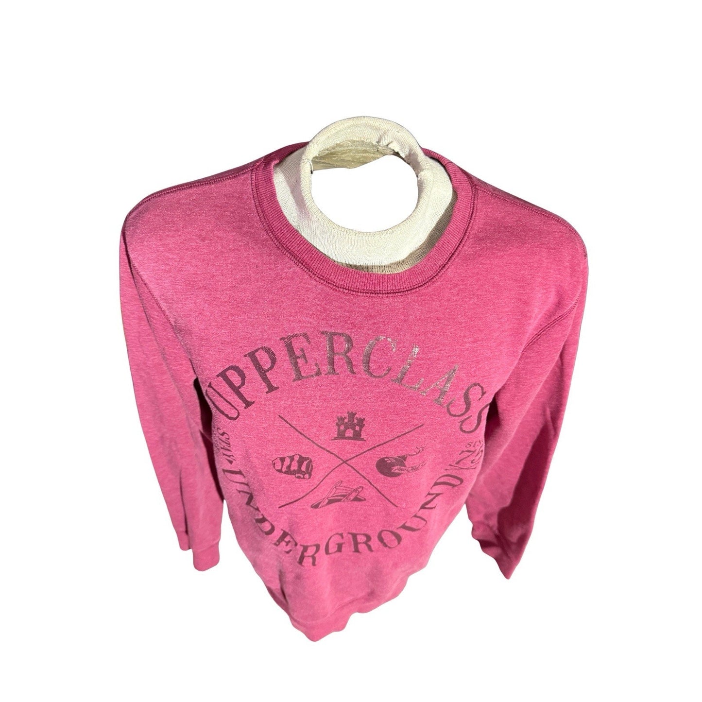 Vintage Ckh Clockhouse Upperclass Underground Sweatshirt XL Red Germany